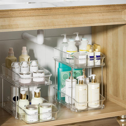 Bathroom Under Sink Organizers and Storage, Clear