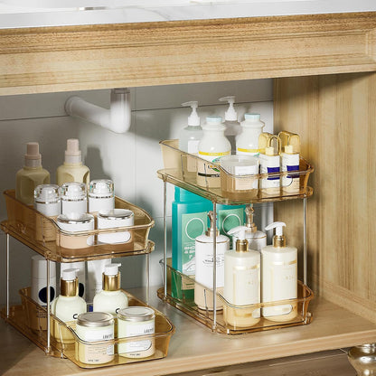 Bathroom Under Sink Organizers and Storage, Clear