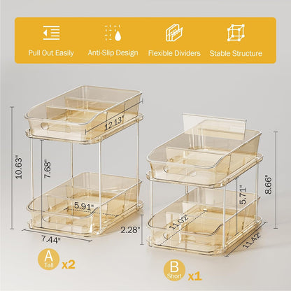 Bathroom Under Sink Organizers and Storage, Clear