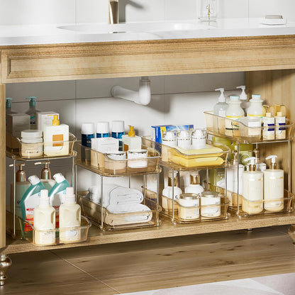 Bathroom Under Sink Organizers and Storage, Clear