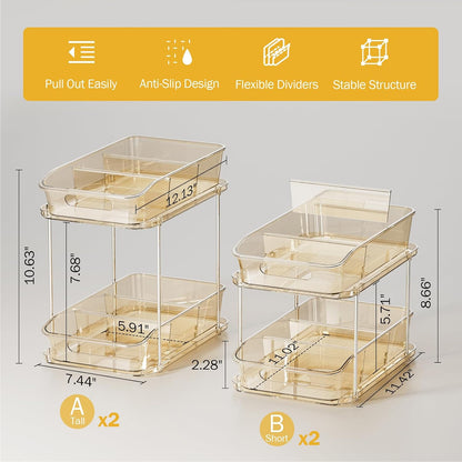 Bathroom Under Sink Organizers and Storage, Clear