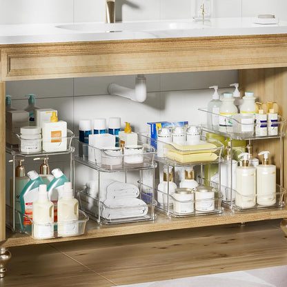 Bathroom Under Sink Organizers and Storage, Clear