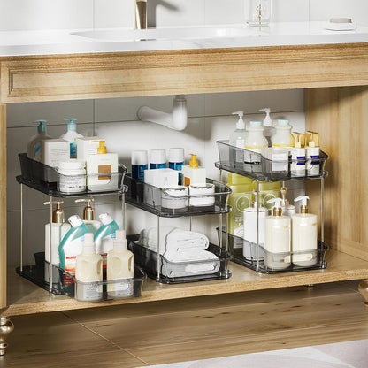 Bathroom Under Sink Organizers and Storage, Clear
