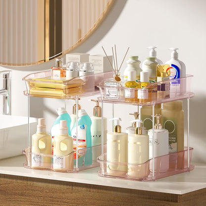 Bathroom Under Sink Organizers and Storage, Clear