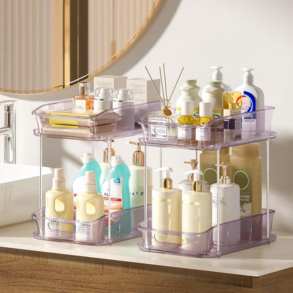 Bathroom Under Sink Organizers and Storage, Clear