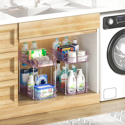 Bathroom Under Sink Organizers and Storage, Clear