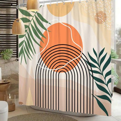 Shower Curtain Blue Eucalyptus Shower Curtains for Bathroom, Watercolor Leaf Shower Curtain Sets Waterproof Plant Shower Curtain Leaves Fabric Cloth Bathroom Curtains 72x72 inch with Hooks