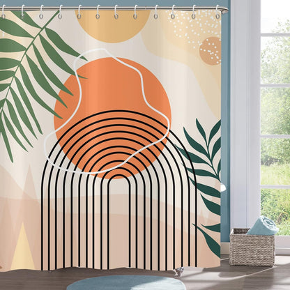 Shower Curtain Blue Eucalyptus Shower Curtains for Bathroom, Watercolor Leaf Shower Curtain Sets Waterproof Plant Shower Curtain Leaves Fabric Cloth Bathroom Curtains 72x72 inch with Hooks