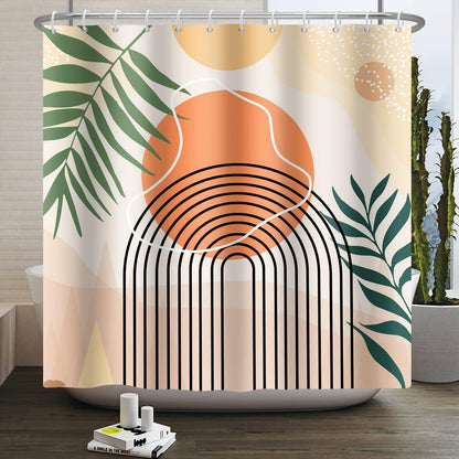 Shower Curtain Blue Eucalyptus Shower Curtains for Bathroom, Watercolor Leaf Shower Curtain Sets Waterproof Plant Shower Curtain Leaves Fabric Cloth Bathroom Curtains 72x72 inch with Hooks