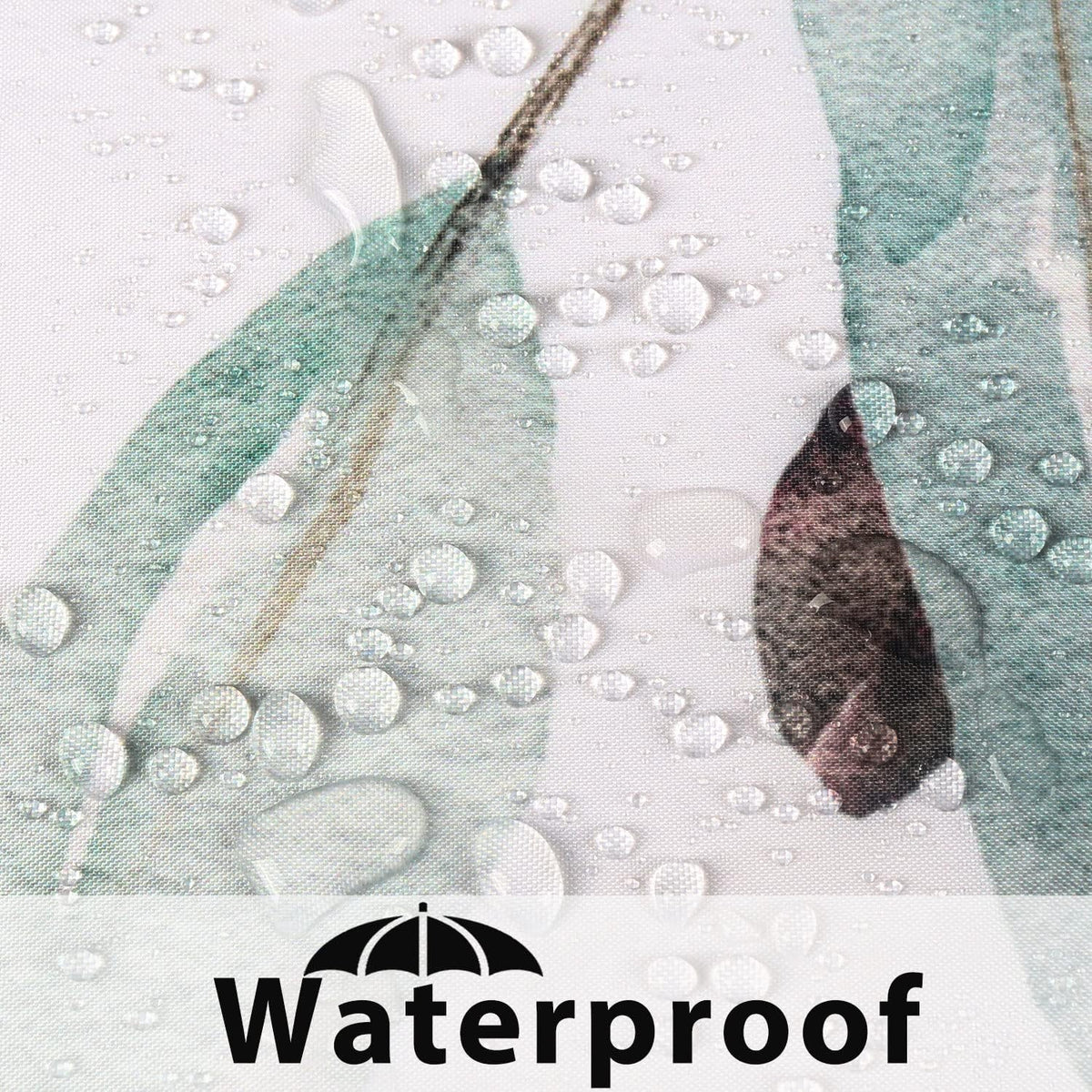 Shower Curtain Blue Eucalyptus Shower Curtains for Bathroom, Watercolor Leaf Shower Curtain Sets Waterproof Plant Shower Curtain Leaves Fabric Cloth Bathroom Curtains 72x72 inch with Hooks