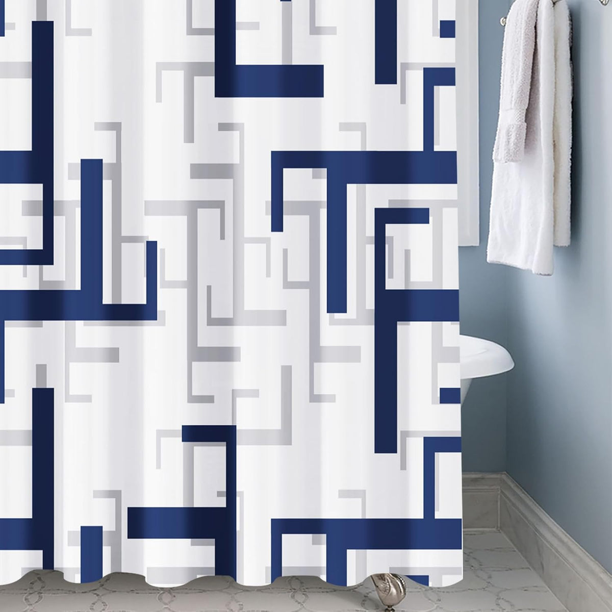 Shower Curtain Blue Eucalyptus Shower Curtains for Bathroom, Watercolor Leaf Shower Curtain Sets Waterproof Plant Shower Curtain Leaves Fabric Cloth Bathroom Curtains 72x72 inch with Hooks