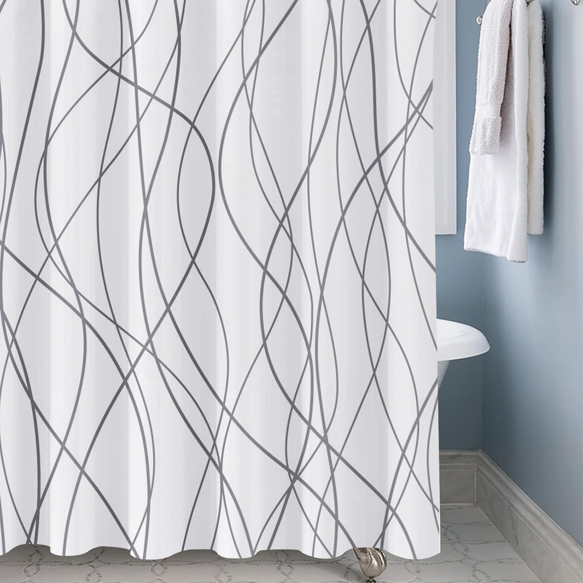 Shower Curtain Blue Eucalyptus Shower Curtains for Bathroom, Watercolor Leaf Shower Curtain Sets Waterproof Plant Shower Curtain Leaves Fabric Cloth Bathroom Curtains 72x72 inch with Hooks