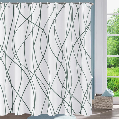 Shower Curtain Blue Eucalyptus Shower Curtains for Bathroom, Watercolor Leaf Shower Curtain Sets Waterproof Plant Shower Curtain Leaves Fabric Cloth Bathroom Curtains 72x72 inch with Hooks