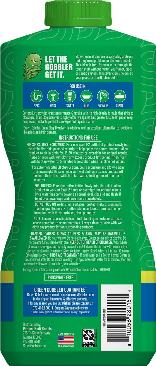 Drain Clog Dissolver, Drain Opener-Cleaner ,Toilet Clog Remover, 31 oz