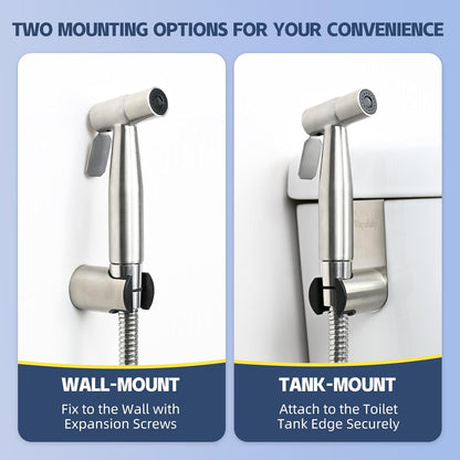 Handheld Bidet Sprayer for Toilet, Adjustable Water Pressure