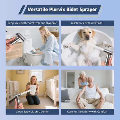 Handheld Bidet Sprayer for Toilet, Adjustable Water Pressure