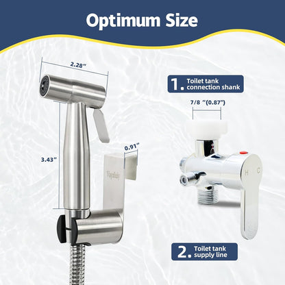 Handheld Bidet Sprayer for Toilet, Adjustable Water Pressure