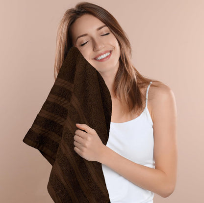 4 Pack XL Bath Towels, 30x60 in, Cotton, Grey | Oversized Premium Ring Spun Cotton Towels - Soft, Lightweight, Highly Absorbent, Fast-Drying, Great for Daily Use