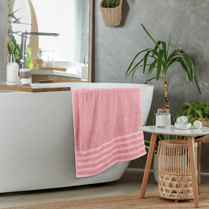 4 Pack XL Bath Towels, 30x60 in, Cotton, Grey | Oversized Premium Ring Spun Cotton Towels - Soft, Lightweight, Highly Absorbent, Fast-Drying, Great for Daily Use