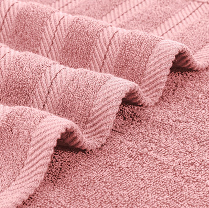 4 Pack XL Bath Towels, 30x60 in, Cotton, Grey | Oversized Premium Ring Spun Cotton Towels - Soft, Lightweight, Highly Absorbent, Fast-Drying, Great for Daily Use
