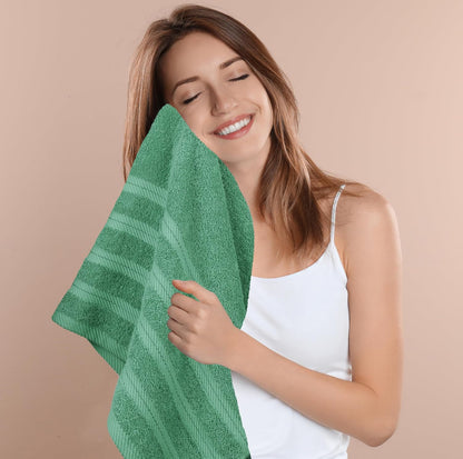 4 Pack XL Bath Towels, 30x60 in, Cotton, Grey | Oversized Premium Ring Spun Cotton Towels - Soft, Lightweight, Highly Absorbent, Fast-Drying, Great for Daily Use