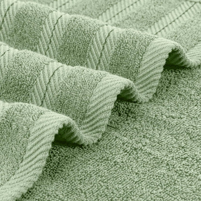 4 Pack XL Bath Towels, 30x60 in, Cotton, Grey | Oversized Premium Ring Spun Cotton Towels - Soft, Lightweight, Highly Absorbent, Fast-Drying, Great for Daily Use