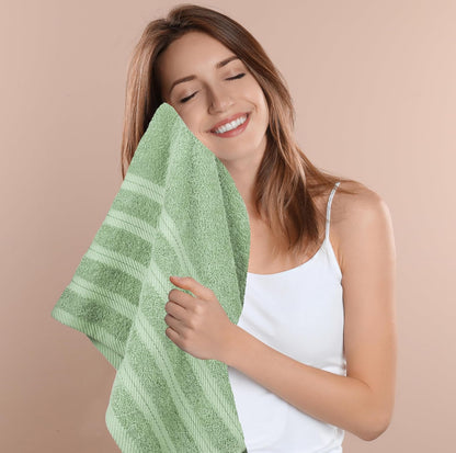 4 Pack XL Bath Towels, 30x60 in, Cotton, Grey | Oversized Premium Ring Spun Cotton Towels - Soft, Lightweight, Highly Absorbent, Fast-Drying, Great for Daily Use