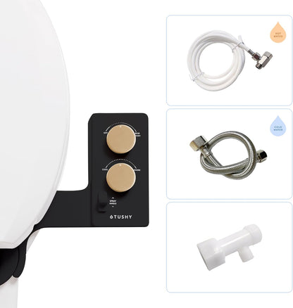 Classic 3.0 Bidet Toilet Seat Attachment, Brushed Nickel
