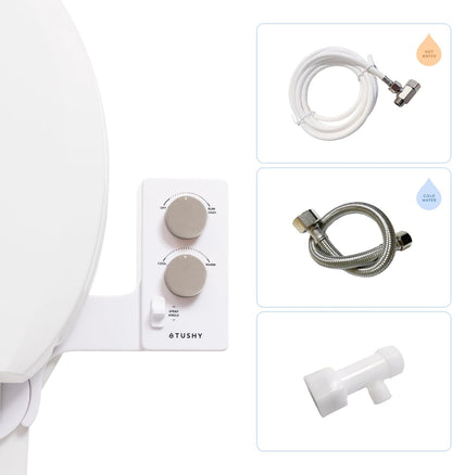 Classic 3.0 Bidet Toilet Seat Attachment, Brushed Nickel