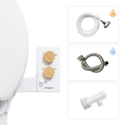 Classic 3.0 Bidet Toilet Seat Attachment, Brushed Nickel