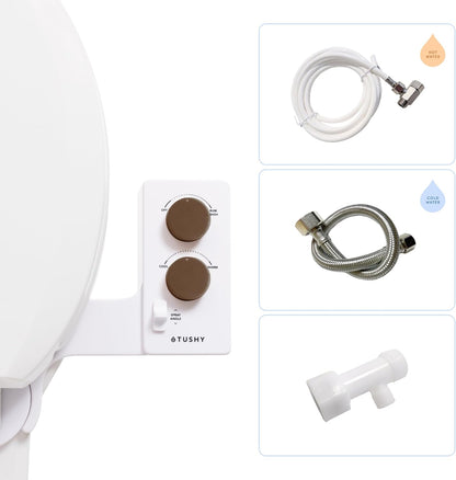 Classic 3.0 Bidet Toilet Seat Attachment, Brushed Nickel
