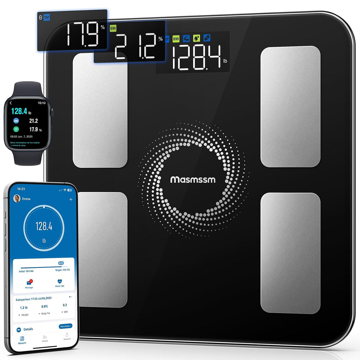 Smart Scale for Body Weight, BMI & Body Fat, 20 Body Metrics
