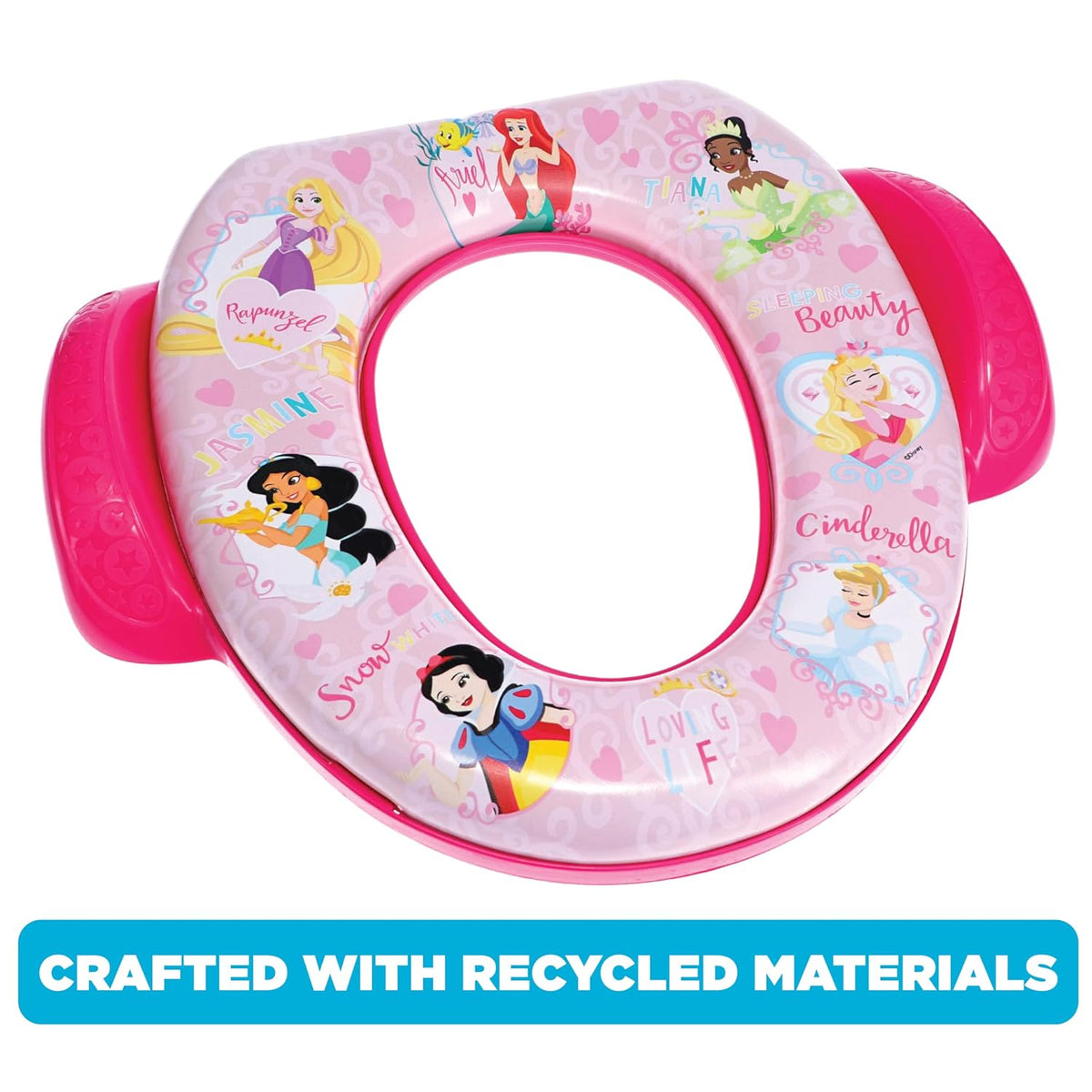 Princess "Loving Life" Soft Potty Seat and Potty Training Seat - Soft Cushion, Baby Potty Training, Safe, Easy to Clean