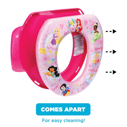 Princess "Loving Life" Soft Potty Seat and Potty Training Seat - Soft Cushion, Baby Potty Training, Safe, Easy to Clean