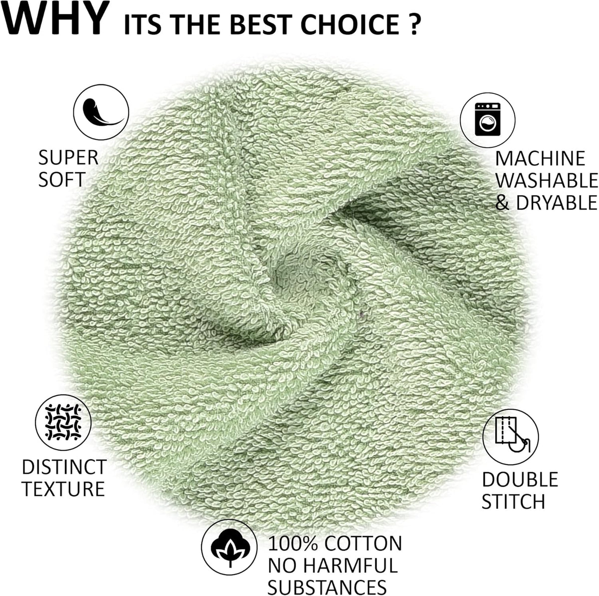 Quick-Dry, Soft & High Absorbent Hand Towels 16"x29" Cotton Turkish Hand Towel Set of 4 | Daily Use 100% Cotton Towels for Bathroom, Gym & More | Bathroom Hand Towels (4 Pcs, White)