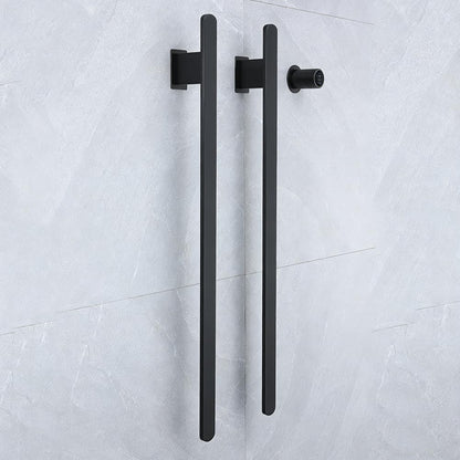 Bathroom Heated Towel Rack, Brushed Gold Towel Warmer, 2Bars, 110V | Smart Touch Control, Wall Mounted, Concealed Hardwired, Stainless Steel, Dry Towels in Modern Bathrooms, Space-Saving Design