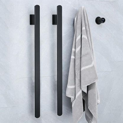 Bathroom Heated Towel Rack, Brushed Gold Towel Warmer, 2Bars, 110V | Smart Touch Control, Wall Mounted, Concealed Hardwired, Stainless Steel, Dry Towels in Modern Bathrooms, Space-Saving Design