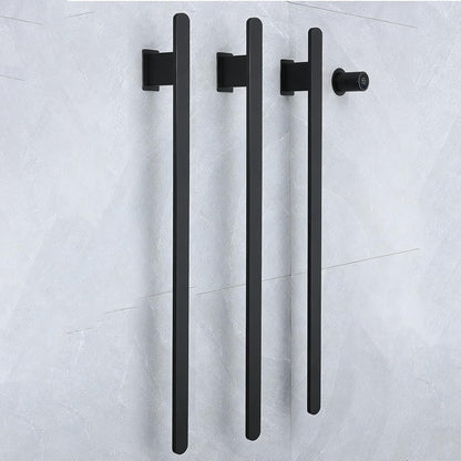 Bathroom Heated Towel Rack, Brushed Gold Towel Warmer, 2Bars, 110V | Smart Touch Control, Wall Mounted, Concealed Hardwired, Stainless Steel, Dry Towels in Modern Bathrooms, Space-Saving Design