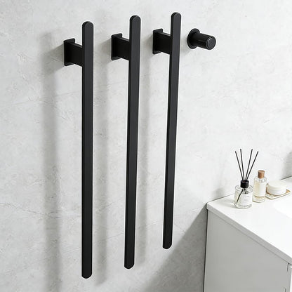 Bathroom Heated Towel Rack, Brushed Gold Towel Warmer, 2Bars, 110V | Smart Touch Control, Wall Mounted, Concealed Hardwired, Stainless Steel, Dry Towels in Modern Bathrooms, Space-Saving Design