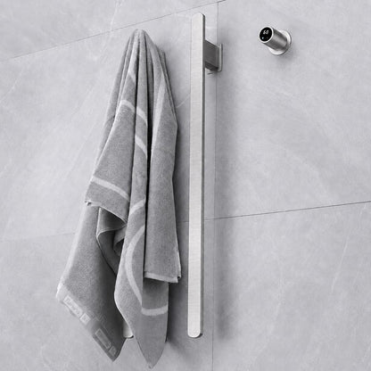 Bathroom Heated Towel Rack, Brushed Gold Towel Warmer, 2Bars, 110V | Smart Touch Control, Wall Mounted, Concealed Hardwired, Stainless Steel, Dry Towels in Modern Bathrooms, Space-Saving Design
