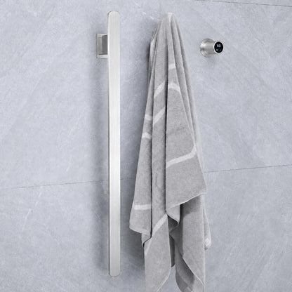 Bathroom Heated Towel Rack, Brushed Gold Towel Warmer, 2Bars, 110V | Smart Touch Control, Wall Mounted, Concealed Hardwired, Stainless Steel, Dry Towels in Modern Bathrooms, Space-Saving Design