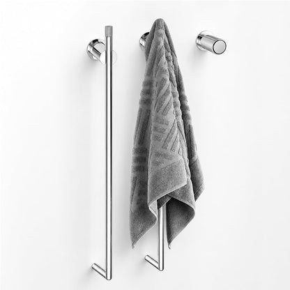 Bathroom Heated Towel Rack, Brushed Gold Towel Warmer, 2Bars, 110V | Smart Touch Control, Wall Mounted, Concealed Hardwired, Stainless Steel, Dry Towels in Modern Bathrooms, Space-Saving Design
