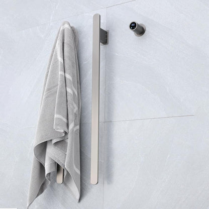 Bathroom Heated Towel Rack, Brushed Gold Towel Warmer, 2Bars, 110V | Smart Touch Control, Wall Mounted, Concealed Hardwired, Stainless Steel, Dry Towels in Modern Bathrooms, Space-Saving Design