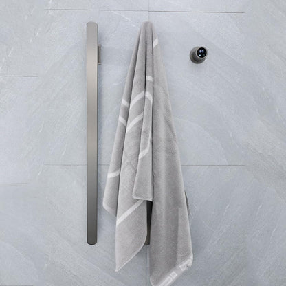 Bathroom Heated Towel Rack, Brushed Gold Towel Warmer, 2Bars, 110V | Smart Touch Control, Wall Mounted, Concealed Hardwired, Stainless Steel, Dry Towels in Modern Bathrooms, Space-Saving Design