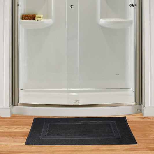 Premium Cotton 20x32 inch 2-Pack Bath Mats - 100% Ringspun Cotton - Luxury Hotel & Spa Quality - 800 GSM - Durable Soft Highly Absorbent - Machine Washable - Tan