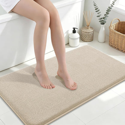 Memory Foam Bath Mat 30x20, Extra Soft Absorbent Bathroom Rugs - Colors A