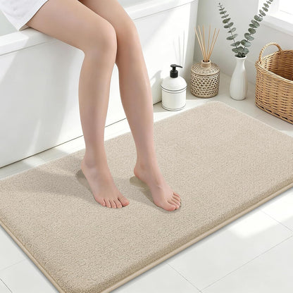 Memory Foam Bath Mat 30x20, Extra Soft Absorbent Bathroom Rugs - Colors A