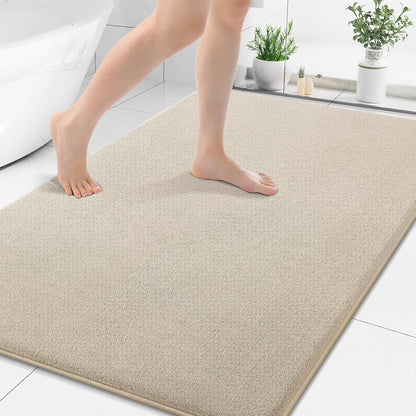 Memory Foam Bath Mat 30x20, Extra Soft Absorbent Bathroom Rugs - Colors A