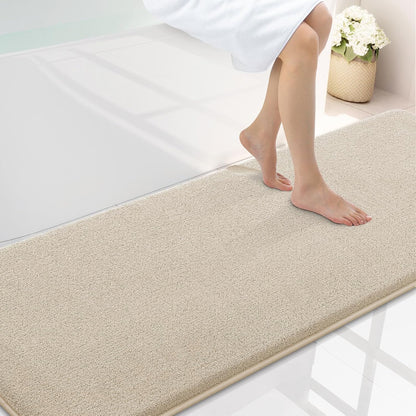 Memory Foam Bath Mat 30x20, Extra Soft Absorbent Bathroom Rugs - Colors A