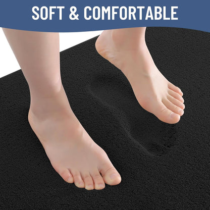 Memory Foam Bath Mat 30x20, Extra Soft Absorbent Bathroom Rugs - Colors A